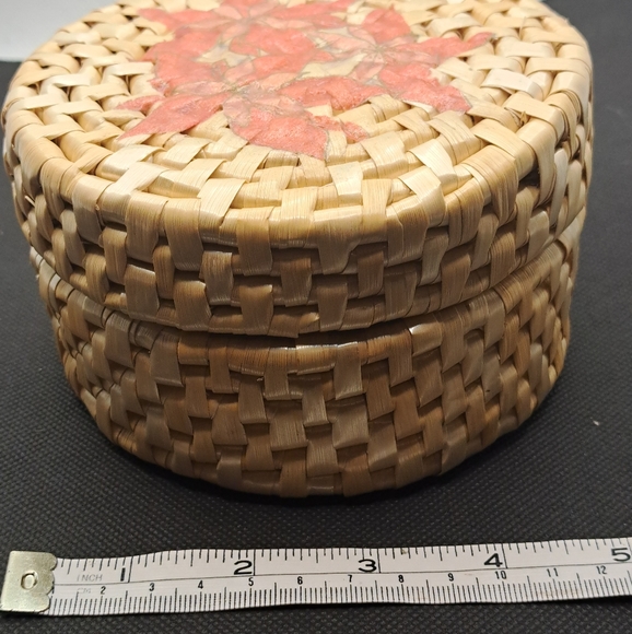 Vintage woven coasters set Boho. - Picture 2 of 5